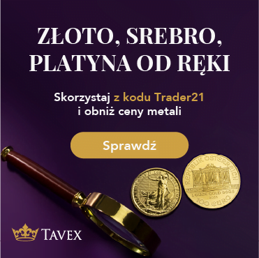 tavex trader21 złoto srebro promocja